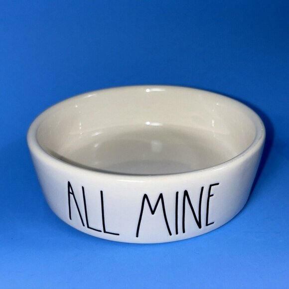 Rae Dunn ceramic cat food dish all mine - Picture 3 of 6